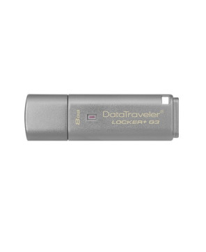 Kingston 8GB DataTraveler Locker+ G3 USB 3.0 Flash Drive DTLPG3/8GBCL