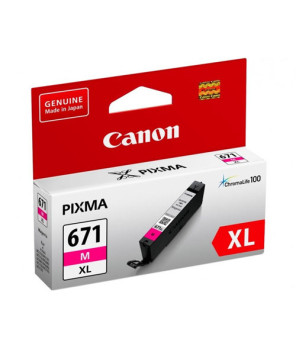 Buy Canon Magenta Original Ink Cartridge CLI-671XLM for MG5760, MG5765, MG6860, and MG6865