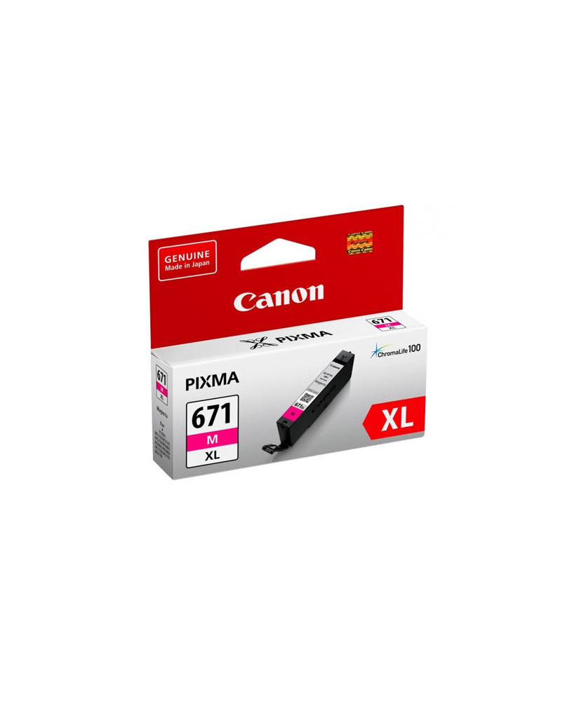 Buy Canon Magenta Original Ink Cartridge CLI-671XLM for MG5760, MG5765, MG6860, and MG6865