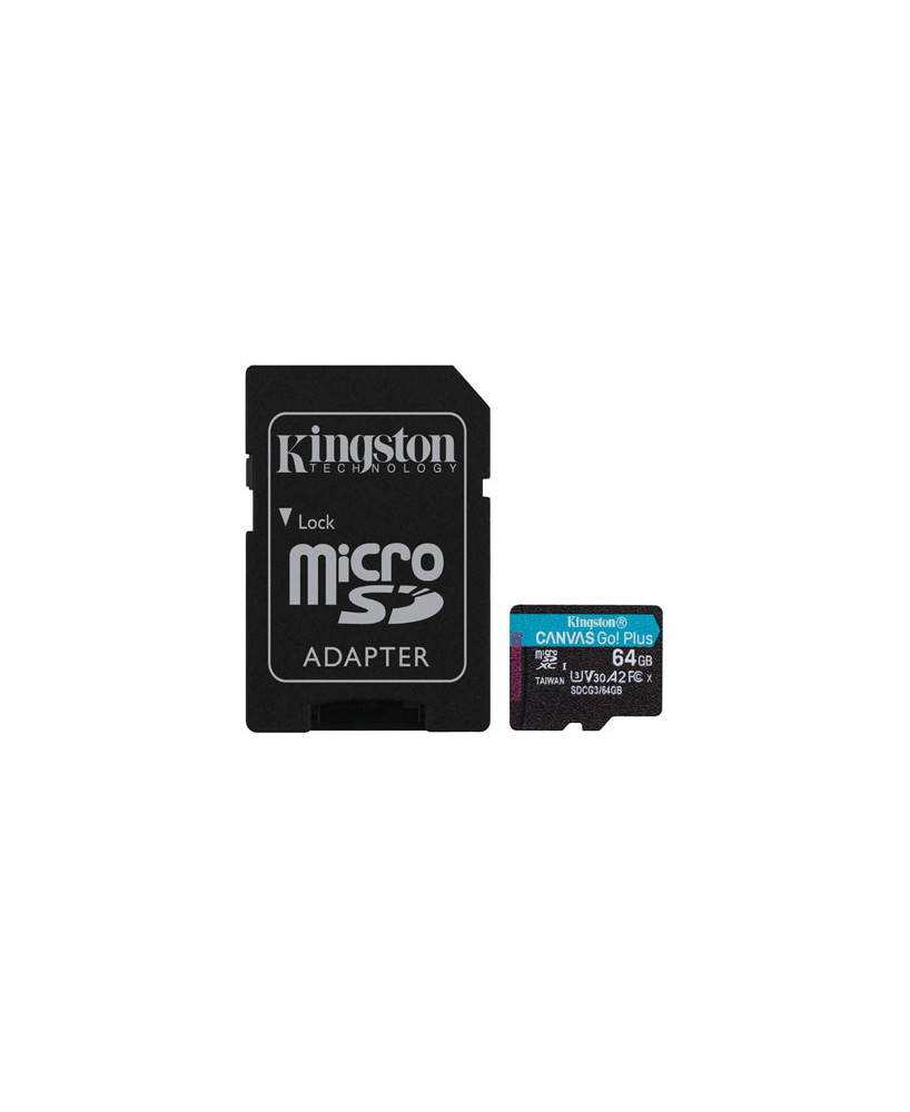 Buy Kingston Canvas Go Plus 64 GB microSD Memory Card with SD Adapter SDCG3/64GB