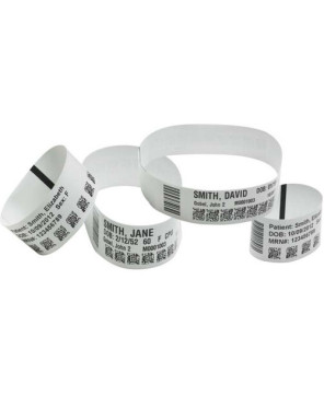 Buy Zebra Z-Band UltraSoft White Thermal Label 10015355K for HC100 Desktop, ZD510-HC Wristband, ZD410 and ZD620 Printers