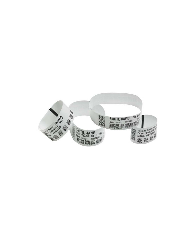 Buy Zebra Z-Band UltraSoft White Thermal Label 10015355K for HC100 Desktop, ZD510-HC Wristband, ZD410 and ZD620 Printers