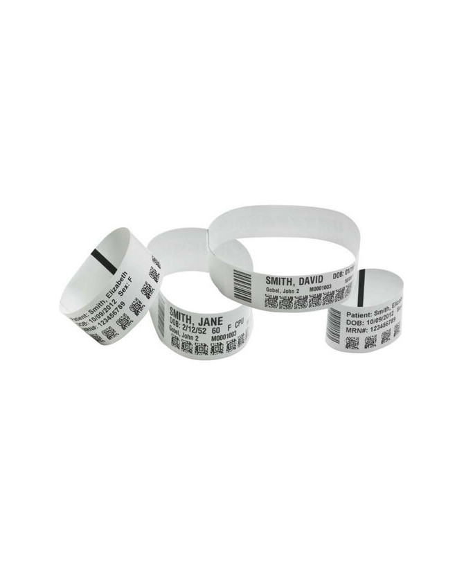 Buy Zebra Z-Band UltraSoft White Thermal Label 10015355K for HC100 Desktop, ZD510-HC Wristband, ZD410 and ZD620 Printers