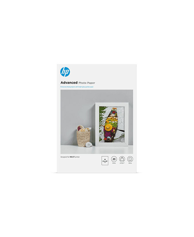 Buy HP Advanced 20-Sheet 210mm x 297mm Glossy FCS Photo Paper 9RR51A