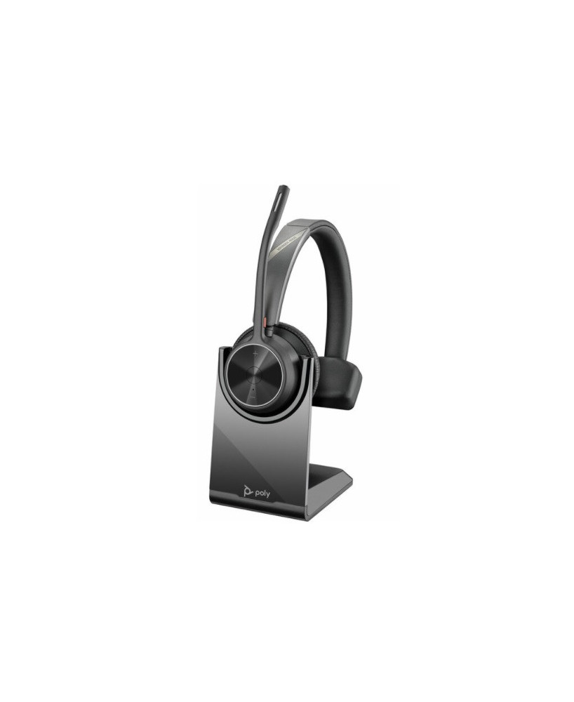 HP Poly/Plantronics Voyager 4310 UC USB-C Bluetooth Mono Wireless Headset with Charging Stand 218474-01 / 77Y96AA