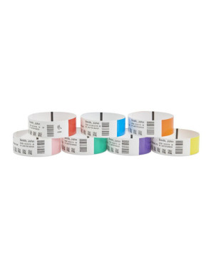 Buy Zebra Z-Band Direct Wristband Cartridge Kit in Pink 10006995-5K for HC100 Desktop Printer