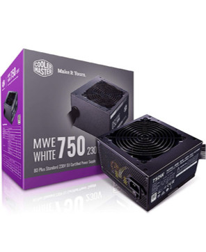 Buy Cooler Master MWE White 230v 750W 80+ PSU MPE-7501-ACABW-AU