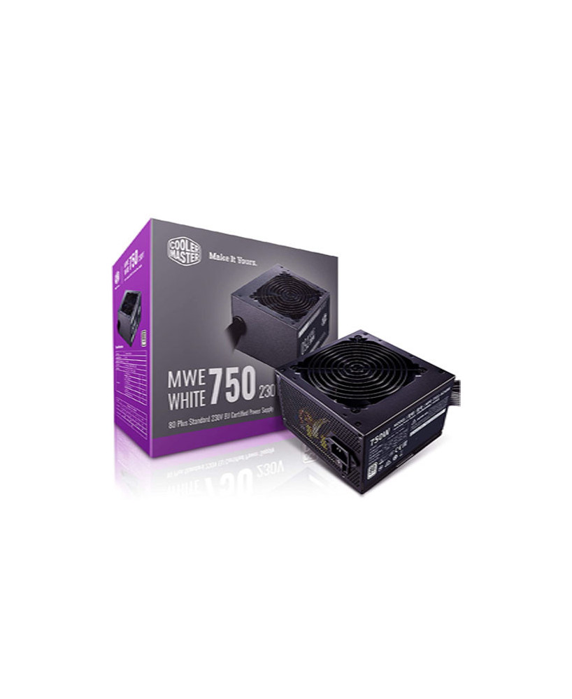 Buy Cooler Master MWE White 230v 750W 80+ PSU MPE-7501-ACABW-AU