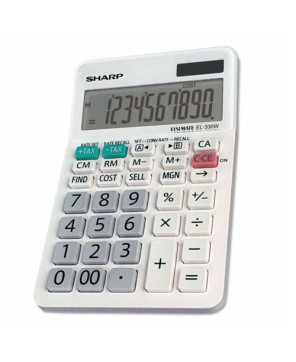 Sharp 10 Digit Professional Desktop Calculator EL330WB