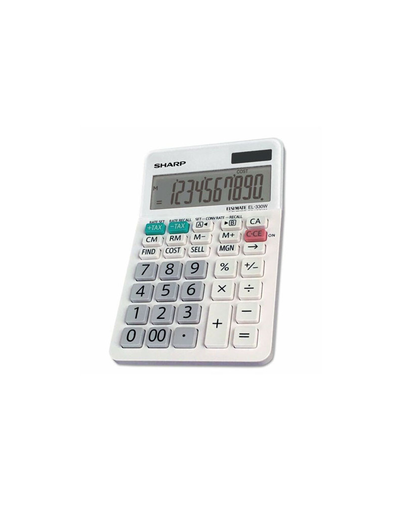 Sharp 10 Digit Professional Desktop Calculator EL330WB