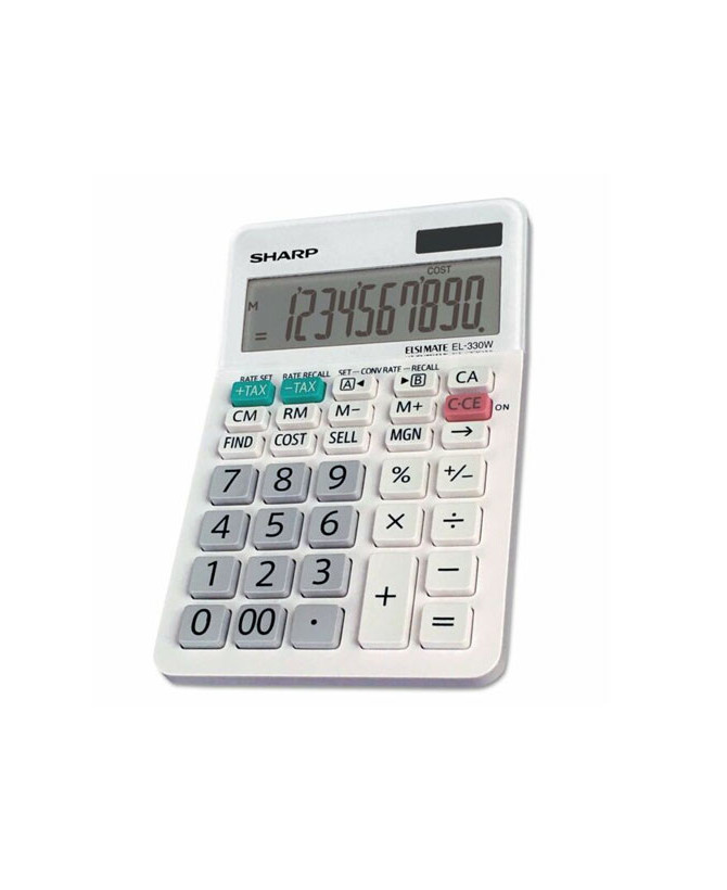 Sharp 10 Digit Professional Desktop Calculator EL330WB