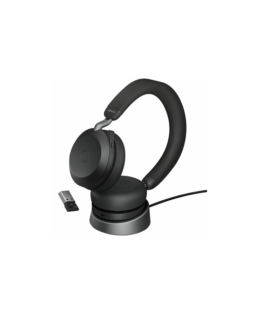 Jabra Evolve2 75 UC USB-A Bluetooth Stereo Headset with Charging Stand 27599-989-989