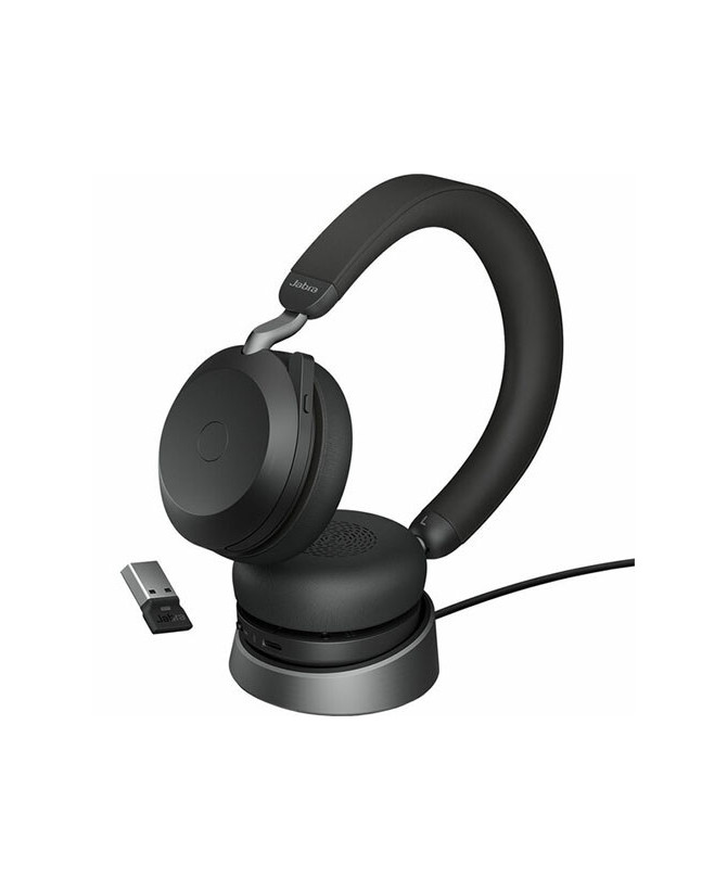 Jabra Evolve2 75 UC USB-A Bluetooth Stereo Headset with Charging Stand 27599-989-989