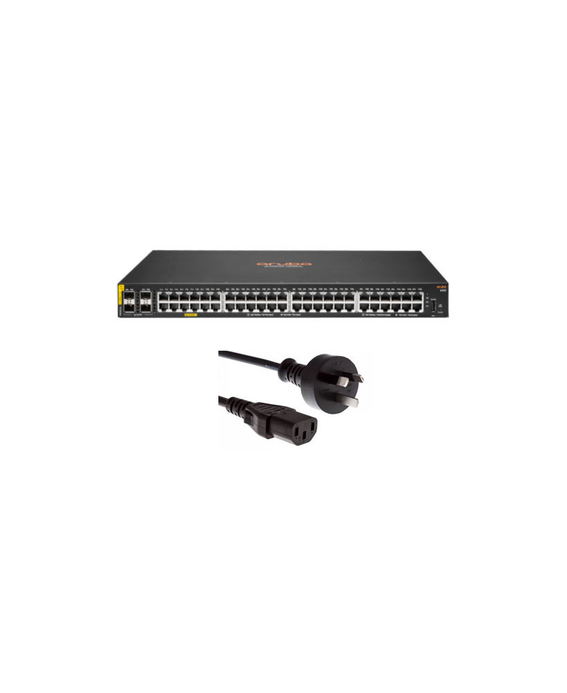 Buy HPE Aruba 6000 48G Class4 PoE 4SFP 370W Switch with Power Chord R8N85A