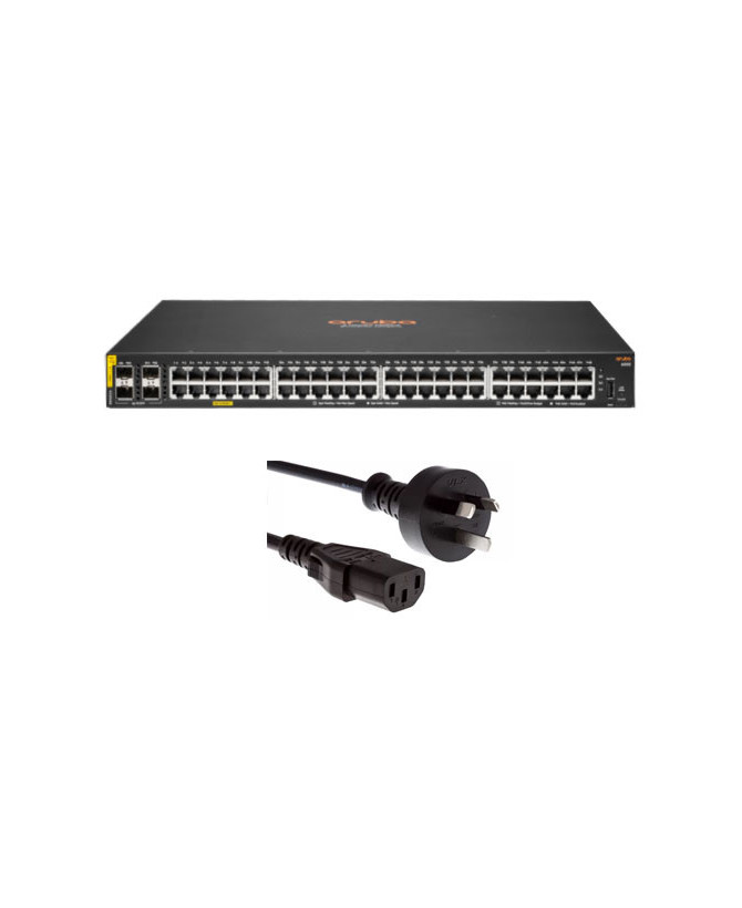 Buy HPE Aruba 6000 48G Class4 PoE 4SFP 370W Switch with Power Chord R8N85A