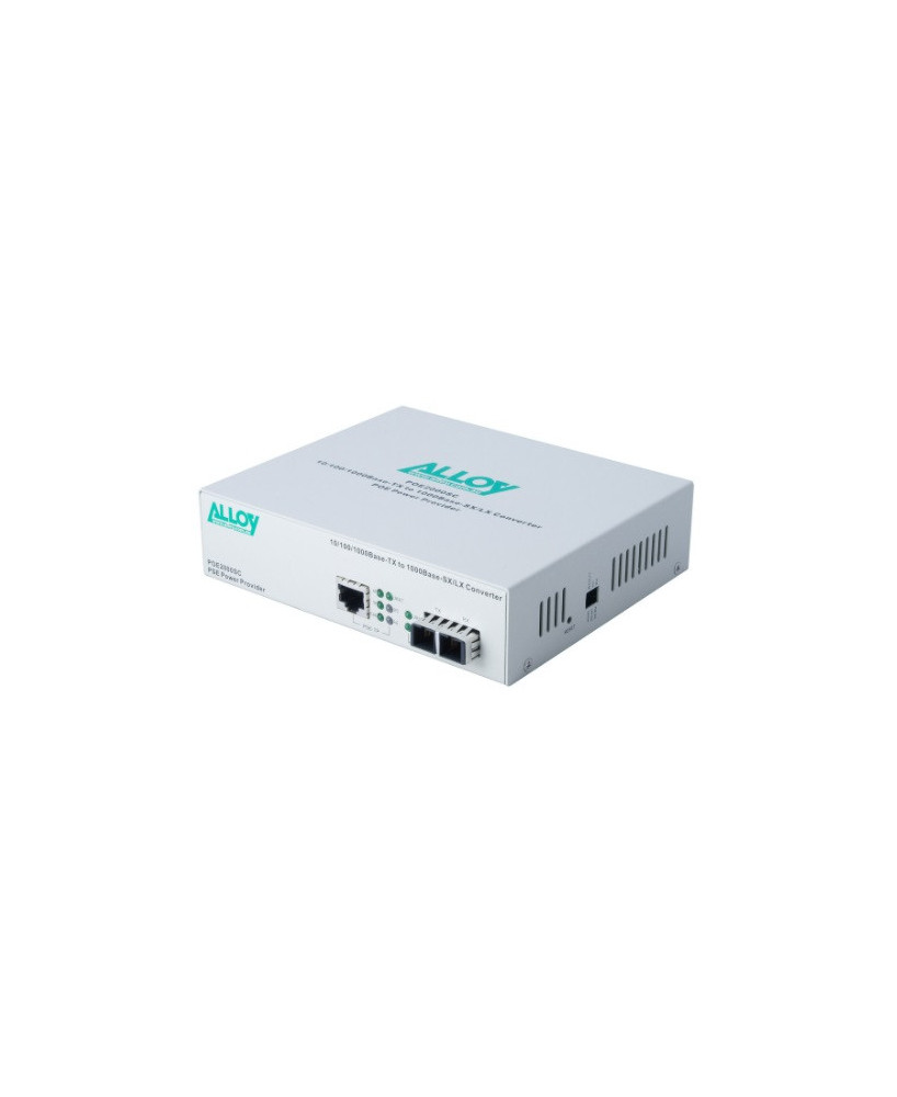 Buy Alloy POE3000 Series 10/100/1000Base-T PoE+ RJ-45 to 1000Base-SX Multimode Converter POE3000LC