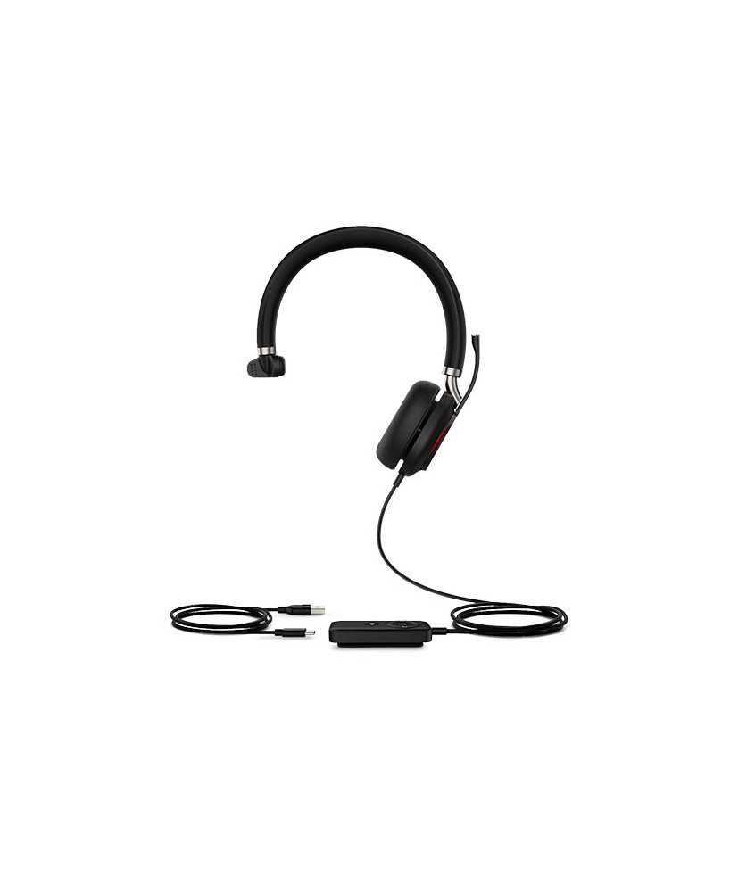 Yealink UH38 Dual Mode USB and Bluetooth Mono Headset with USB-A and UC Call Controller UH38-M-UC