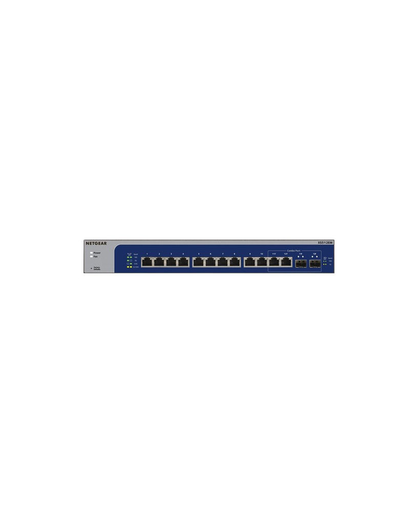 Buy Netgear 12-Port 10-Gigabit/Multi-Gigabit Ethernet Smart Managed Plus Switch XS512EM-100AJS