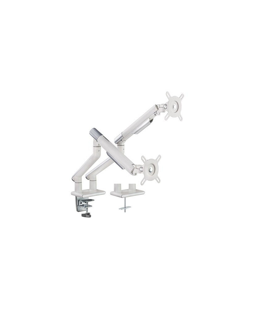 Buy Brateck Dual Monitor Premium Slim Aluminum Spring-Assisted Monitor Arm in White MABT-LDT49-C024-W for 17"-32" Monitor 