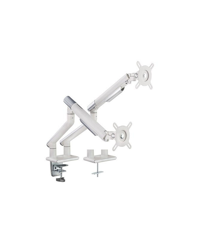 Buy Brateck Dual Monitor Premium Slim Aluminum Spring-Assisted Monitor Arm in White MABT-LDT49-C024-W for 17"-32" Monitor 