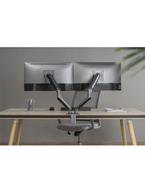 Buy Brateck Dual Monitor Economical Spring-Assisted Monitor Arm Fit Most 17"-32" Monitors LDT63-C024-B Space Grey