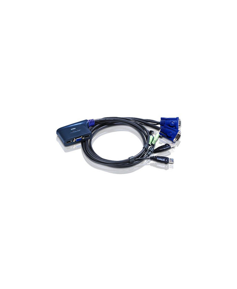 Buy Aten 2-Port USB VGA/Audio Cable KVM Switch CS62UZ-AT