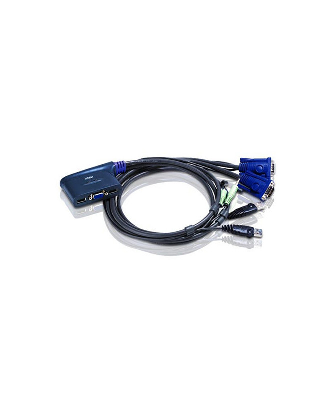 Buy Aten 2-Port USB VGA/Audio Cable KVM Switch CS62UZ-AT