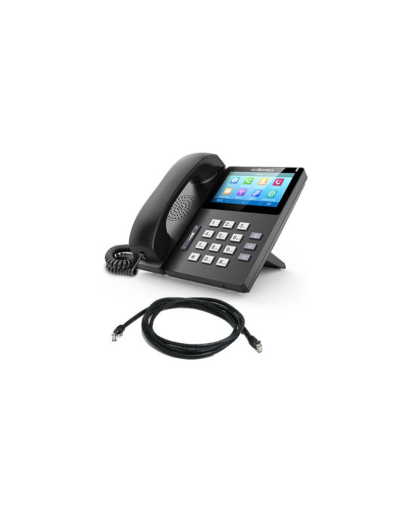 Flyingvoice Premium 10-Line 4.3" Touchscreen Desktop IP Phone FIP15G