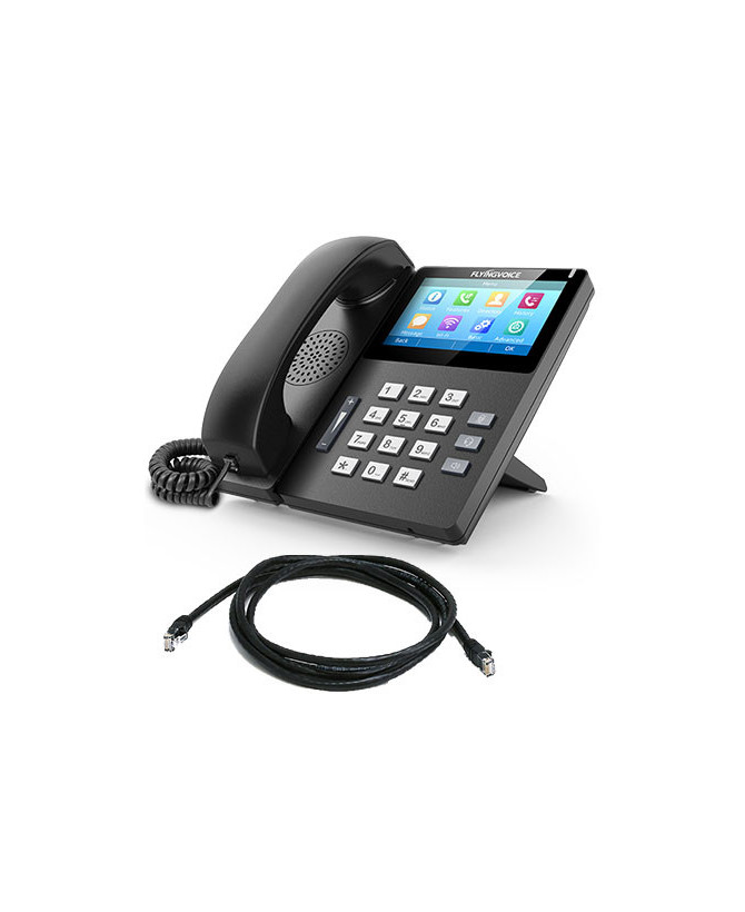 Flyingvoice Premium 10-Line 4.3" Touchscreen Desktop IP Phone FIP15G