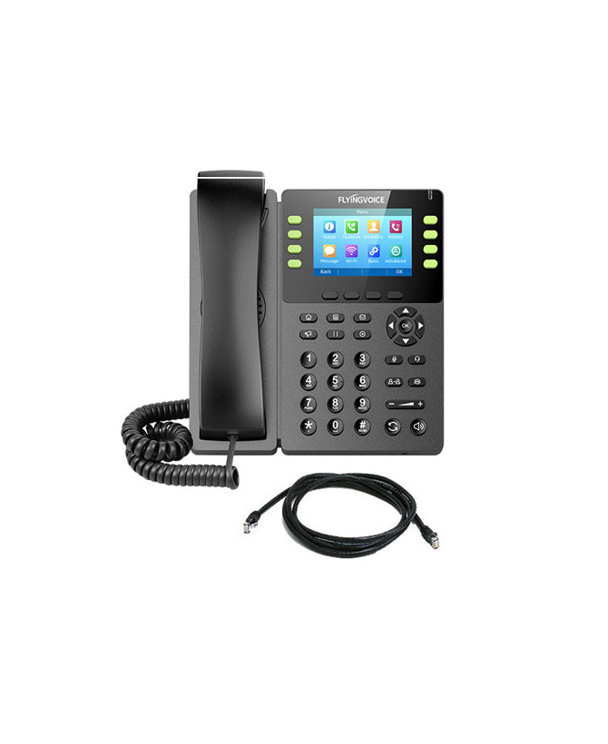 Flyingvoice 8-Line Enterprise Gigabit IPS Color Screen IP Phone FIP14G