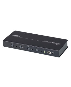 Buy Aten 4-port USB Boundless KM Switch with Cables CS724KM-AT