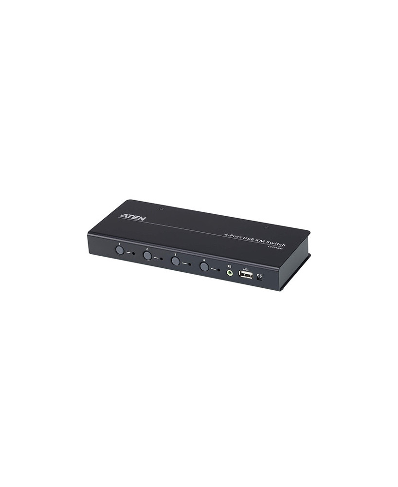 Buy Aten 4-port USB Boundless KM Switch with Cables CS724KM-AT