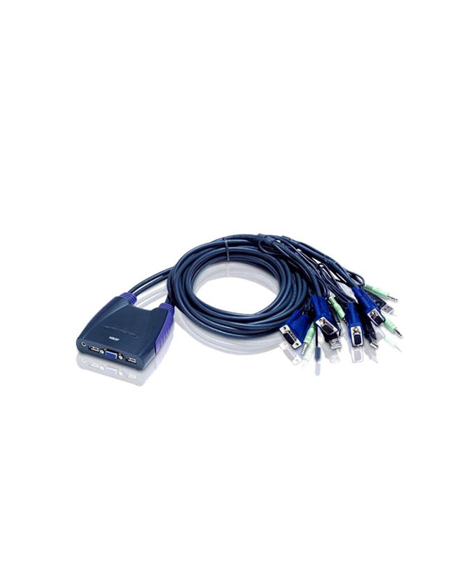 Buy Aten 4-Port USB VGA/Audio Cable KVM Switch with Audio CS64US-AT