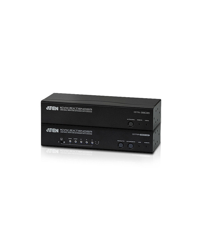 Buy Aten USB VGA Dual View Cat 5 KVM Extender with Deskew CE775-AT-U