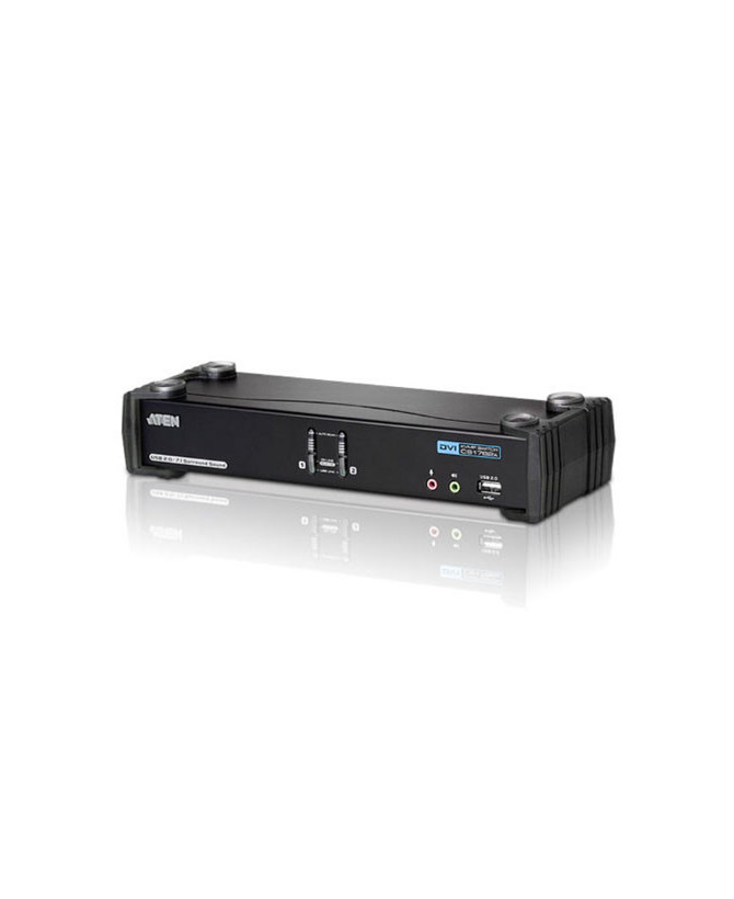 Buy Aten 2-Port USB DVI Dual Link-CH7.1 Audio Desktop KVMP Switch CS1782A-AT-U