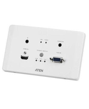 Buy Aten HDMI & VGA HDBaseT Transmitter with EU Wall Plate - PoH VE2812AEUT-AT-U