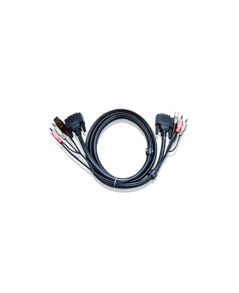 Buy Aten 1.8m USB DVI-D Single Link KVM Cable 2L-7D02U