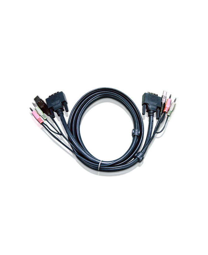 Buy Aten 1.8m USB DVI-D Single Link KVM Cable 2L-7D02U