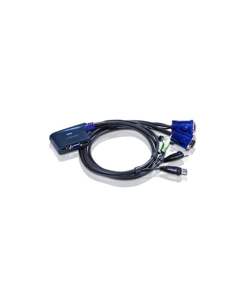 Buy Aten 2-Port USB VGA/Audio Cable KVM Switch CS62US-AT