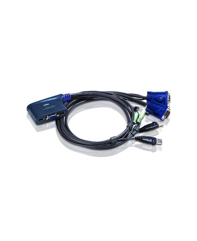 Buy Aten 2-Port USB VGA/Audio Cable KVM Switch CS62US-AT