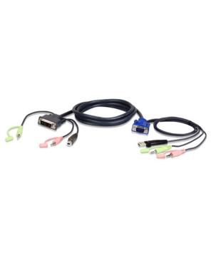 Buy Aten 1.8M USB VGA to DVI-A KVM Cable with Audio 2L-7DX2U