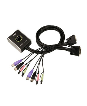 Buy Aten 2-Port USB DVI/Audio Cable KVM Switch with Remote Port Selector CS682-AT