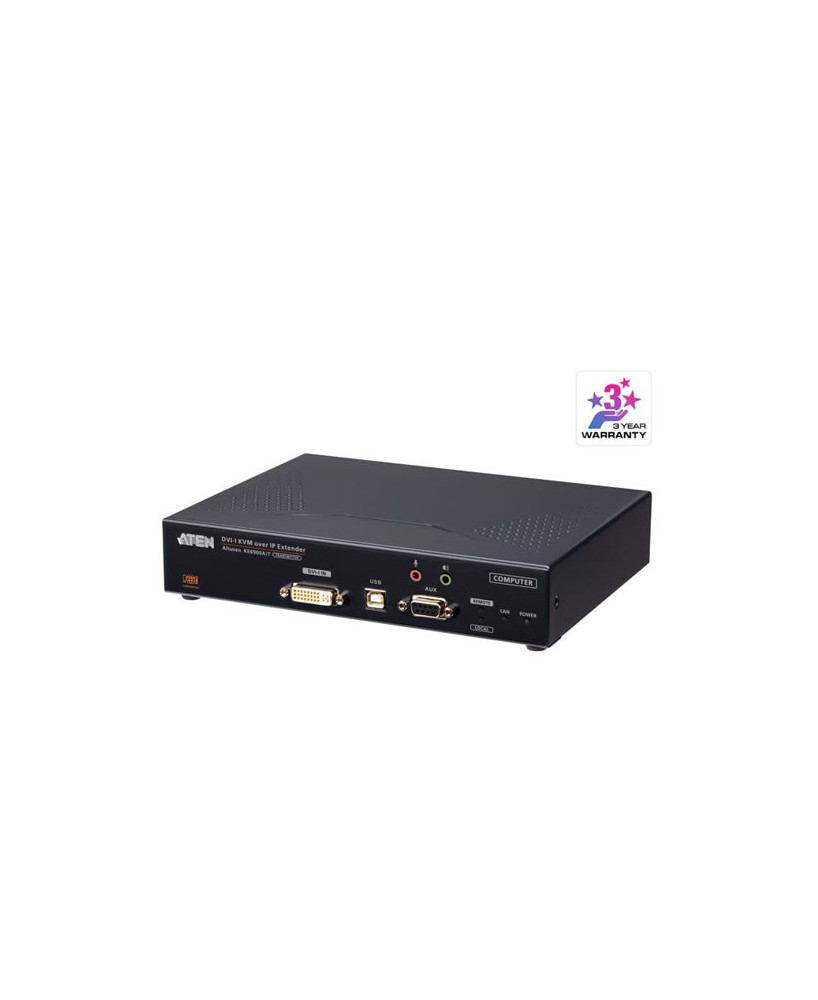 Buy Aten DVI-I Single Display KVM over IP Transmitter with Internet Access KE6900AiT-AX-U