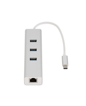 Buy Astrotek 20cm USB Type-C to LAN Adapter with 3-Port USB Hub AT-CMLANHUB3G