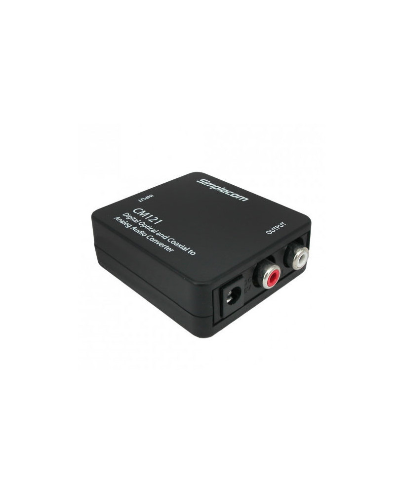 Buy Simplecom Digital Optical Toslink and Coaxial to Analog RCA Audio Converter CM121