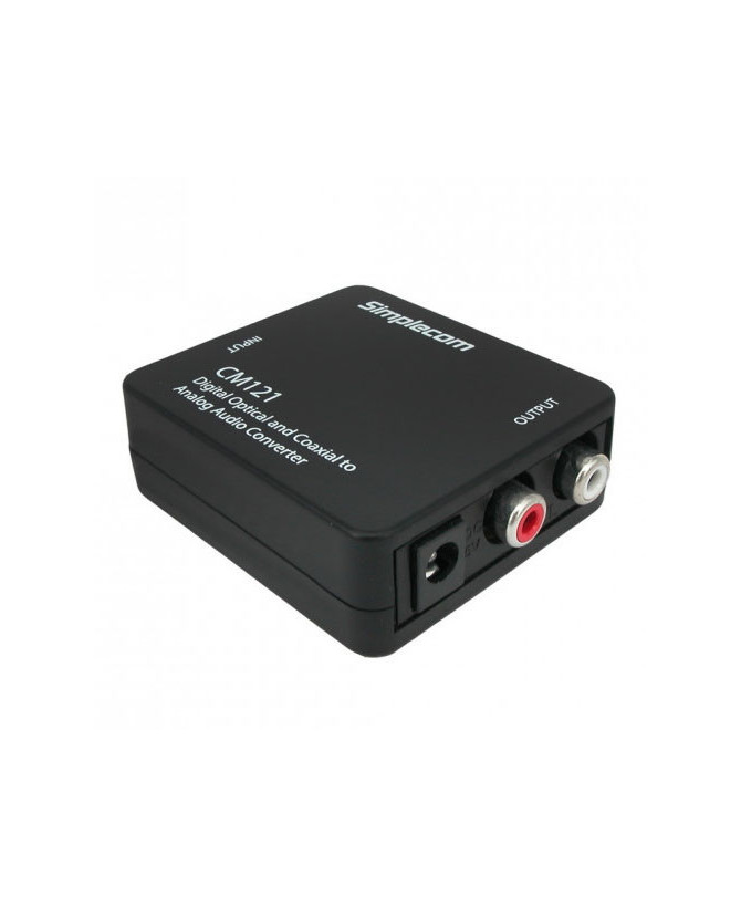 Buy Simplecom Digital Optical Toslink and Coaxial to Analog RCA Audio Converter CM121