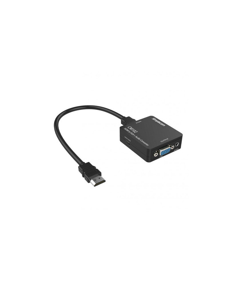 Buy Simplecom HDMI to VGA + Audio 3.5mm Stereo Converter CM102 