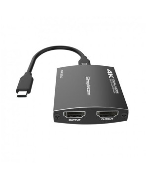 Buy Simplecom 4K@60Hz USB-C to Dual HDMI MST Adapter with PD and Audio Out DA330 