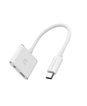 Cygnett Essentials USB-C Audio & Charge Adapter in White CY2866PCCPD