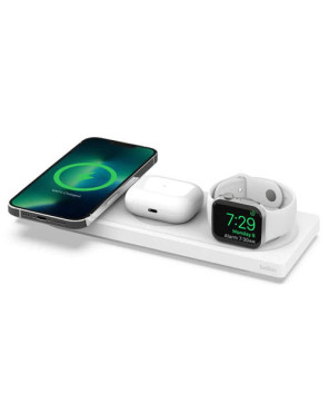 Buy Belkin Boost Charge Pro 3-in-1 Wireless Charging Pad With Magsafe in White WIZ016AUWH